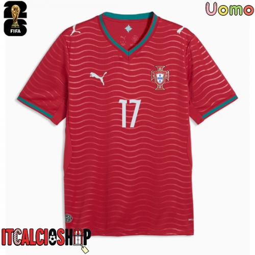 Portogallo Rafael Leao #17 Prima Maglia Mondiali 2026 Manica Corta